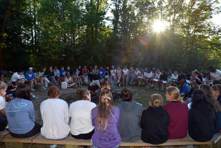summer campfire